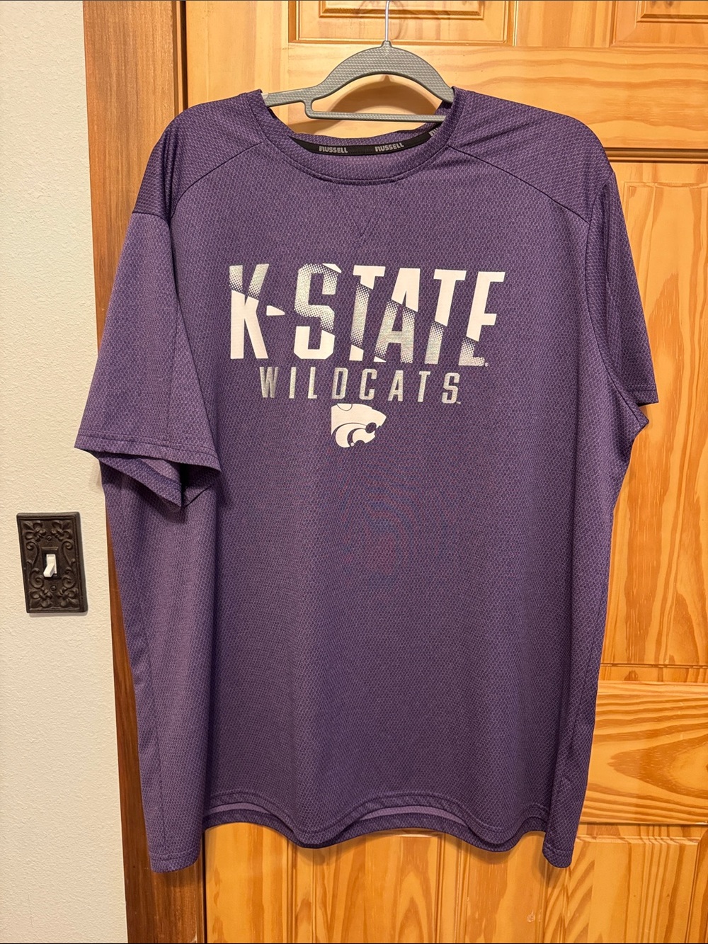 Russell Athletic K-State Wildcats Purple Short Sleeve Tee